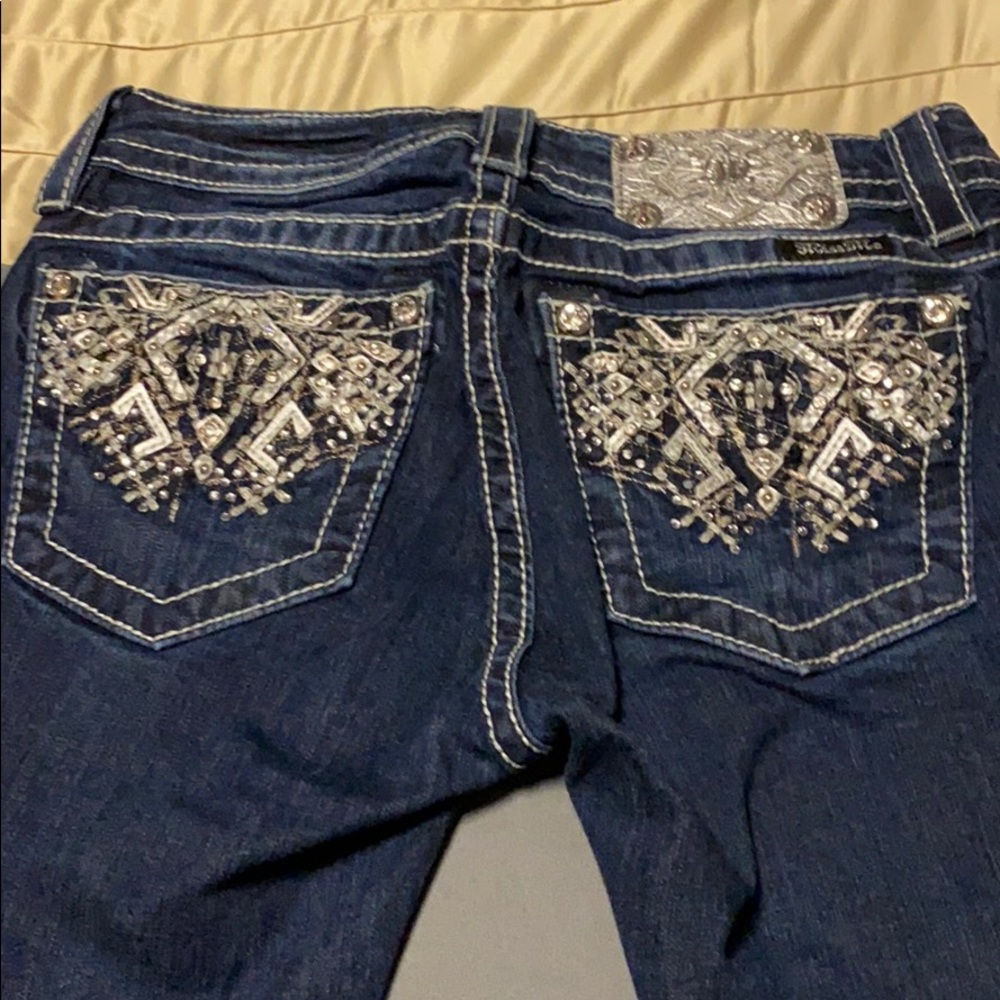 Miss me jeans size 26 mid-rise, ankle skinny